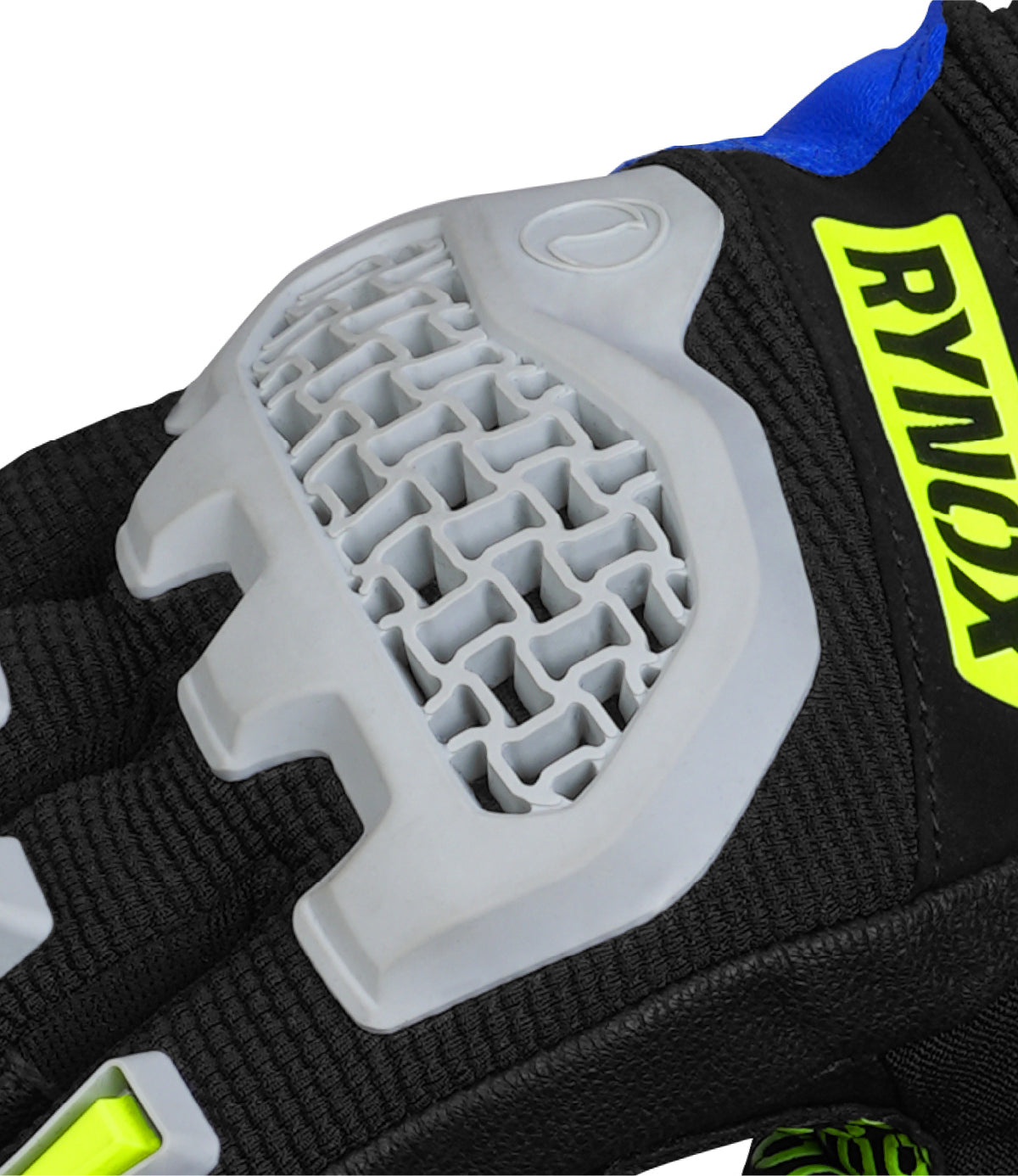 Rynox Gravel Dualsport Riding Gloves in Hi Viz Green Blue Black Color - Motocross, Off-Road riding gloves, Best riding gloves in india for off road bikes like impulse, Riding gloves for dirt bike motorcycle