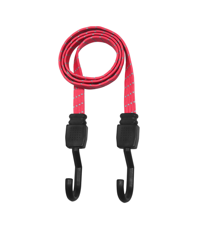 Rynox Gripper Bungee Cords Red color - Secure, Reflective, & Adaptable Straps, Luggage Straps for Bike Riders, Best Bungee Cords for Bikes in India.