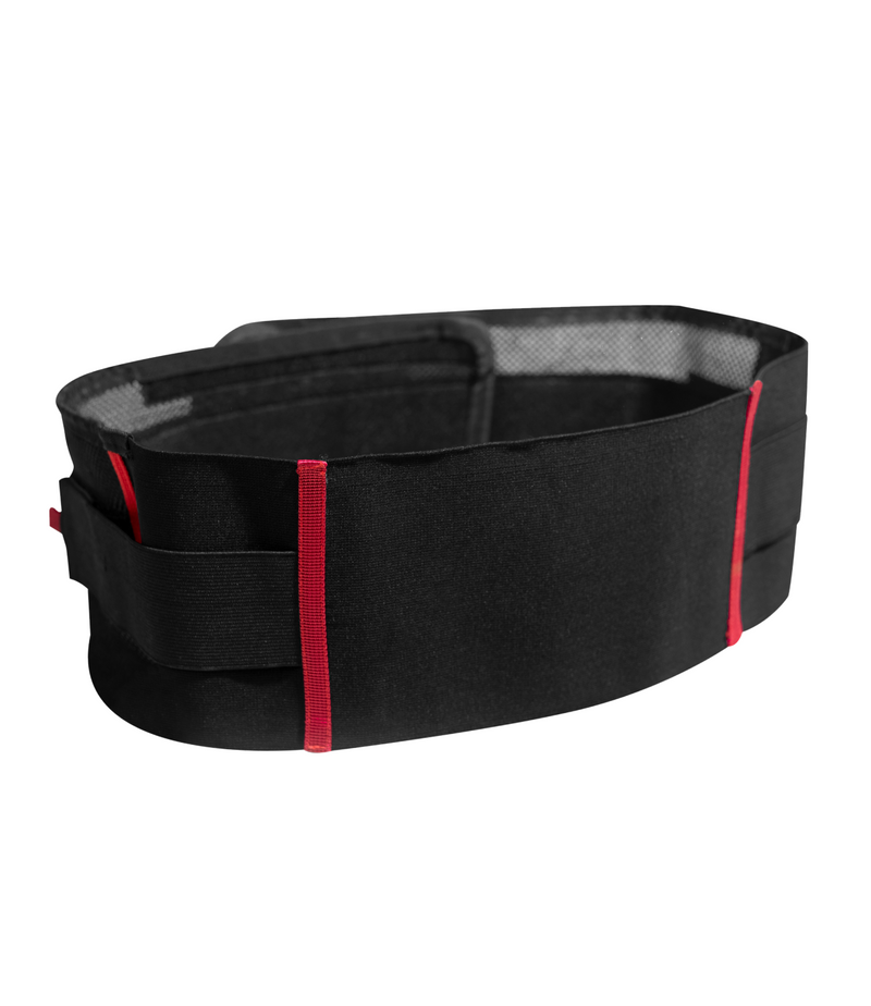 Rynox Lumbar Support Belt in Black color - Adjustable & Comfortable for Long Rides, Best Lumbar Belt for bike riders in india, Back Support belt for road trips, long touring to get rid of back pain for bike riders for Indian Motorcycle bikes