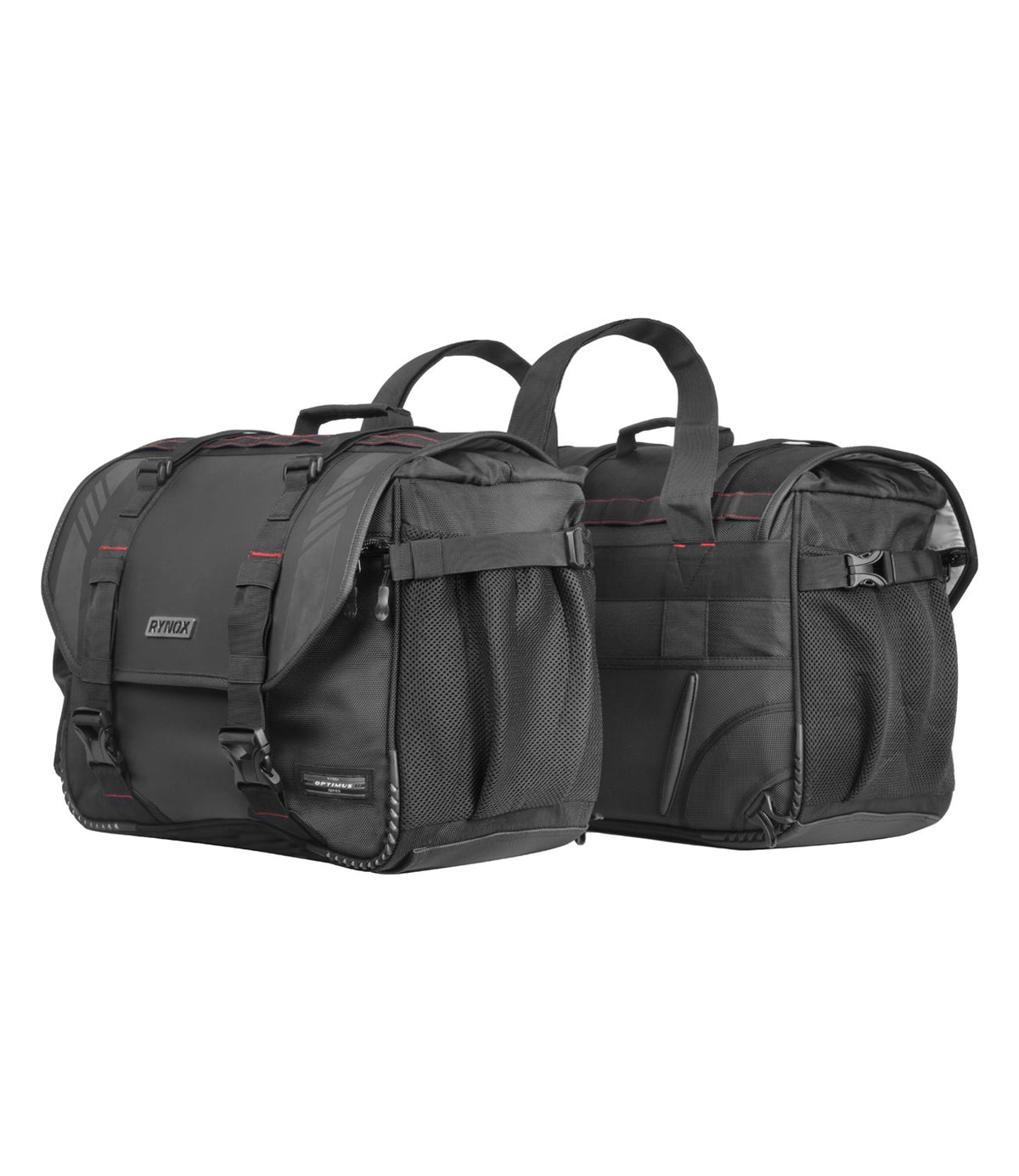 Rynox Optimus Saddle Bag 60L - Stormproof Black color - Sleek & Functional Motorcycle Luggage, Best Saddle Bag for Bikes in India, Best Bike Lugagge Bag in India for Road Trips, Long touring,
