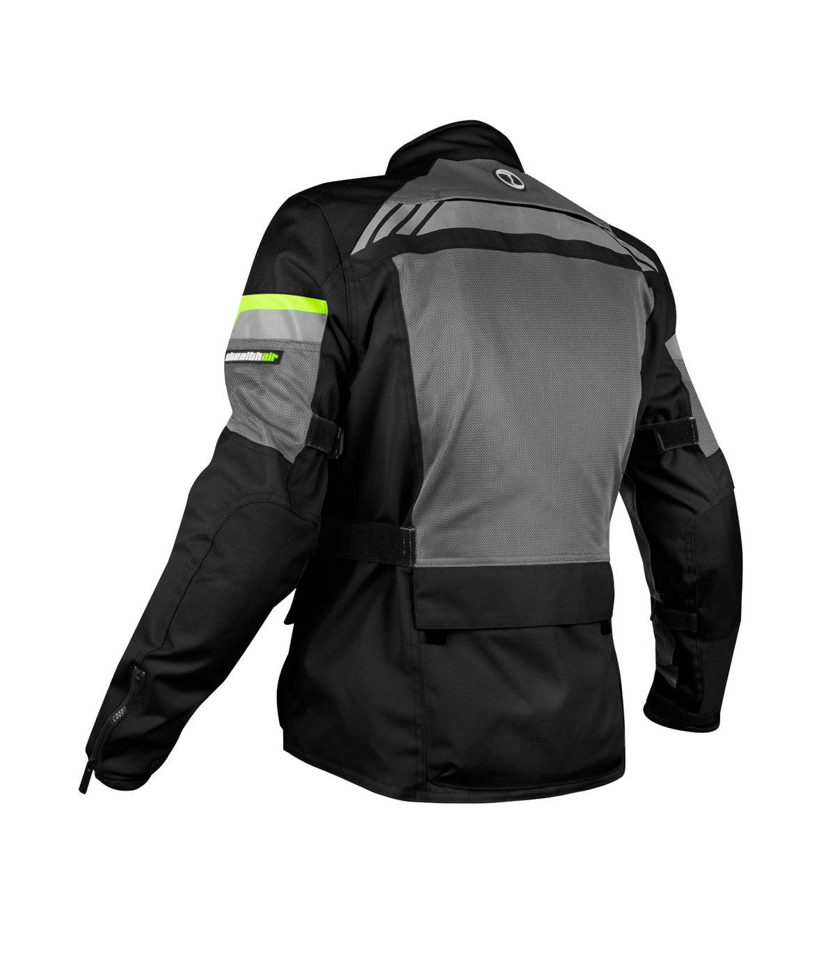 Rynox Stealth Air Pro Riding Jacket with Black Hi Viz Green Stylish Color - CE Level 2 Certified ADV Touring Jacket, Best Riding Jacket in India under 10,000, Safe Riding Gears for Indian Bikes, Best Rynox Riding jacket for motorcyle bikes in india