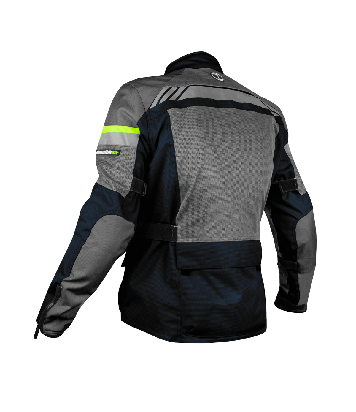 Rynox Stealth Air Pro Riding Jacket with Blue Hi Viz Green Stylish Color - CE Level 2 Certified ADV Touring Jacket, Best Riding Jacket in India under 10,000, Safe Riding Gears for Indian Bikes, Best Rynox Riding jacket for motorcyle bikes in india