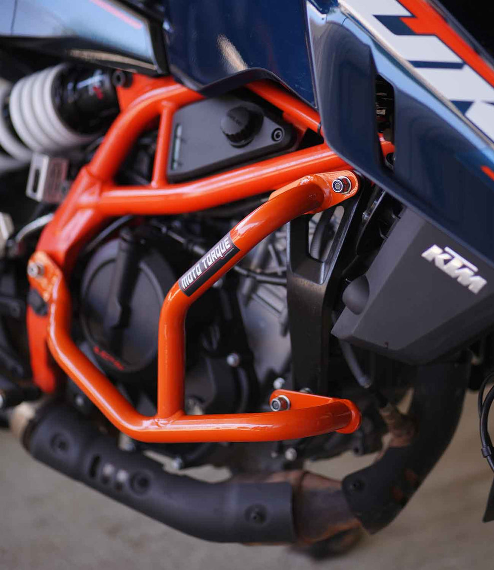 Moto Torque Beetle Crash Guard For KTM Duke 250/390 Gen 3 - Orange