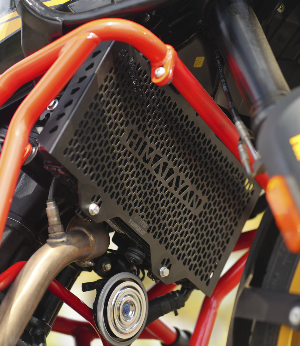 Moto Torque Radiator Guard For Royal Enfield Himalayan 450 - Mild Steel