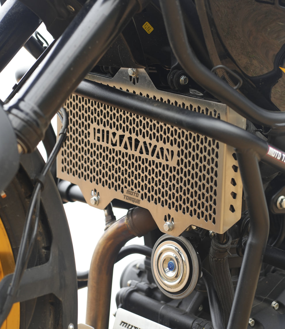 Moto Torque Radiator Guard For Royal Enfield Himalayan 450 - Stainless Steel
