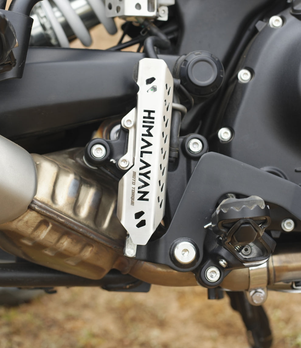 Moto Torque Rear Master Cylinder Guard For Royal Enfield Himalayan 450 - Stainless Steel