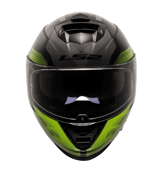 LS2 Storm 2 Kronos Full Face Helmet, Best Affordable Race Helmet in India, Clear Visor Stylish Graphics Helmet safe for indian roads, Top LS2 Helmet in Yellow Grey Color for Indian Motorcycle Bikes like Royal Enfield, KTM, Yezdi, Pulsar, Triumph,