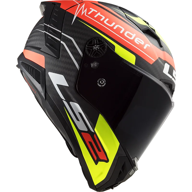 Best LS2 Black attack  Graphic Helmet in India, Red Yellow Bike Helmet certified for indian roads, Matt Colorful stylish looking Safest Helmets for racing