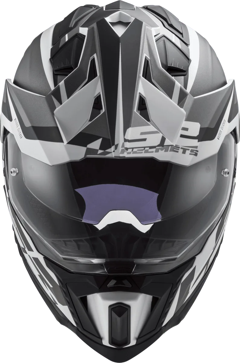 Ls2 Mx701 Explorer Alter Matt Black White Dual Sports Helmet, best black white hemet in India for motorcyle bike