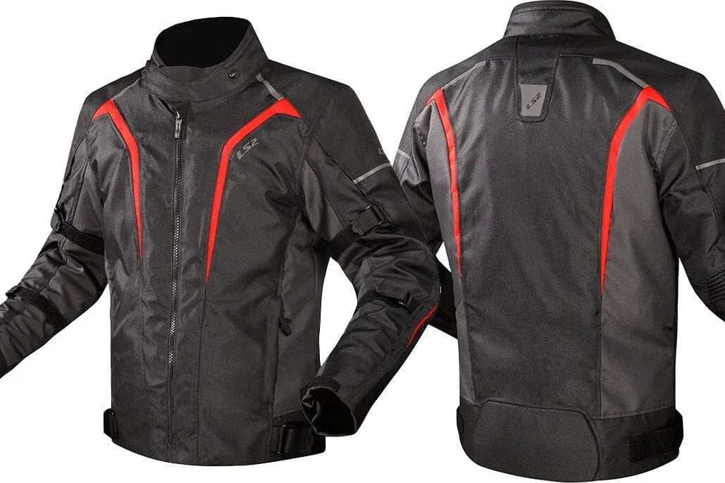 Ls2 Riding Jacket Sepang Black Grey Red Stylish Mesh Jacket for Motorcycle Bike, Best Riding Jacket in India