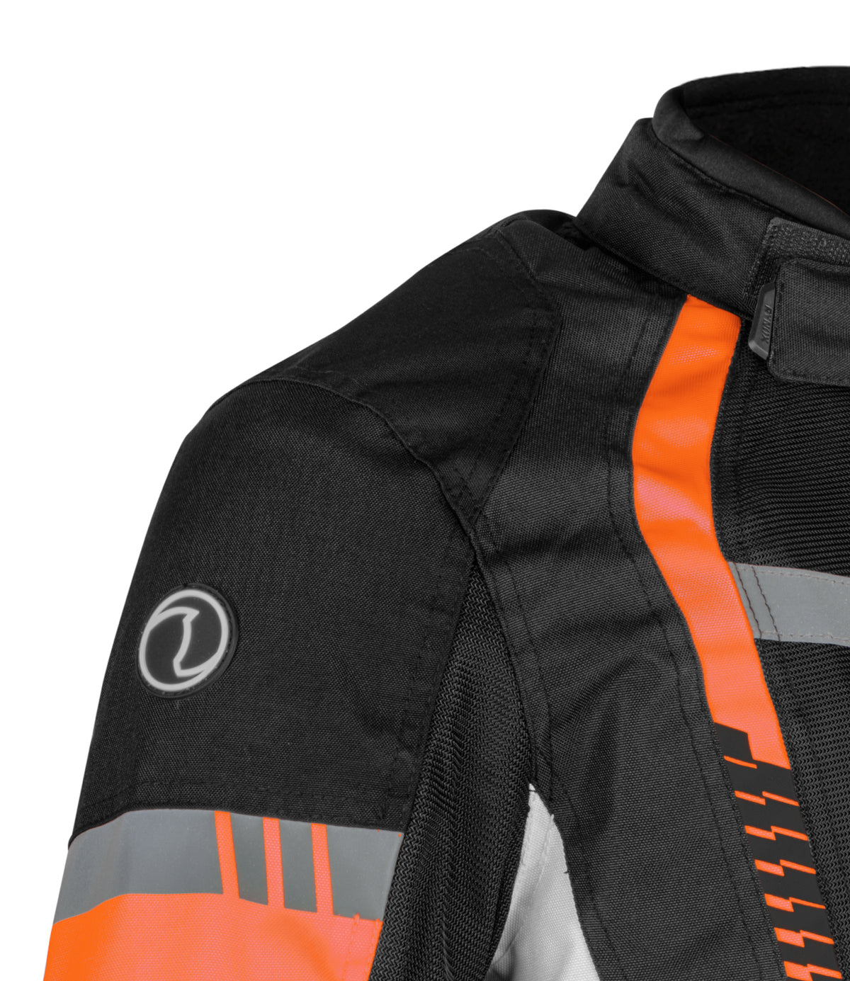 RYNOX Tornado Pro 4 Riding Jacket - CE Level 2 Certified Class A Black Orange Touring Jacket for Bikes in India, Best Riding Jacket for indian motorcycle for road trips. Best Rynx Riding gear in India.