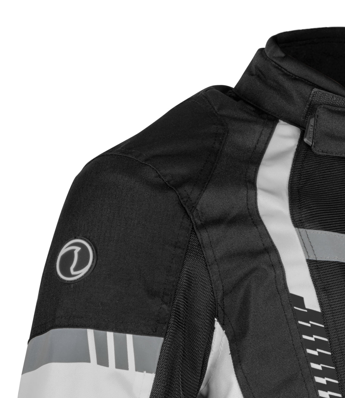 RYNOX Tornado Pro 4 Riding Jacket - CE Level 2 Certified Class A Black White Touring Jacket for Bikes in India, Best Riding Jacket for indian motorcycle for road trips. Best Rynx Riding gear in India.