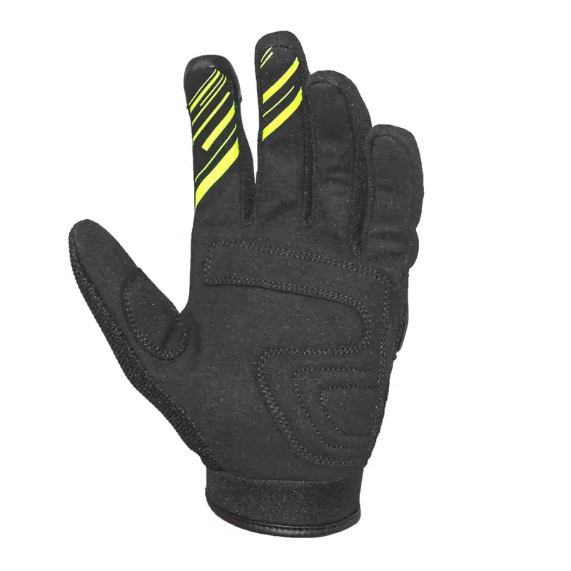 Raida Avantur Mx Riding Gloves in Black Hi Viz Yellow Color– Lightweight, Breathable Off-Road & Street Gloves for Bike Riders, Best Riding Gloves in India for Indian Roads, Road Trips and Long touring, Best Gloves for Off Road Bikes