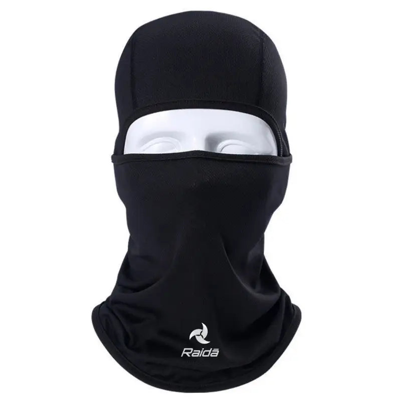 Raida Balaclava Dryfit in Black Color – Lightweight, Breathable & Stretchable Motorcycle Face Mask For All Seasons, Best Balaclava for bike riders, Best Full Face Mask cover for face and skin protection