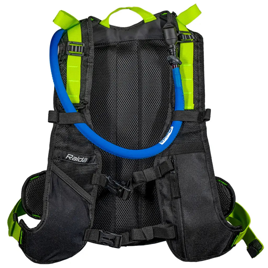 Raida Dryporter Waterproof Hydration Backpack in Hi Viz Green Color – 10L Ipx5 Dry Bag With Tool Kit Pouch, Best Hydration Backpack in India, Hydration Bag for Bike Riders, Water Bag for Bike Riders for long touring, Road trips, bike rides