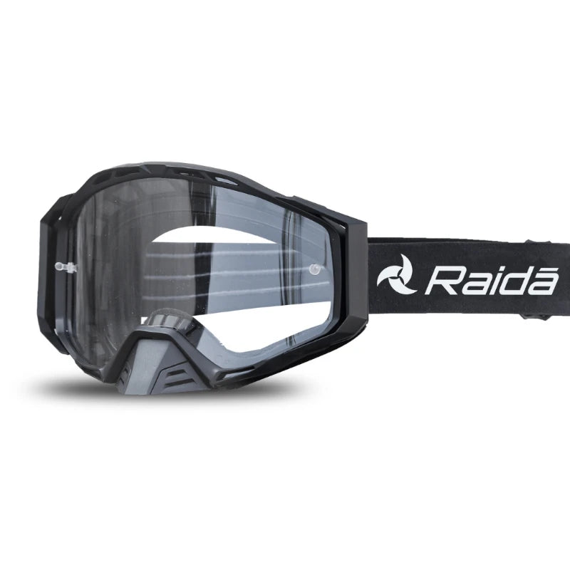 Raida Trailcraft Eyewear Anti-Fog Goggle with clear visor – Ce Certified Uv400 Goggles With Otg Fit For Off-Road Riders, Best Goggles for Bike Riders, Best Anti Fog Goggles in India, Goggles for Long touring, road trips, long tours, Riding Goggles for indian bikes