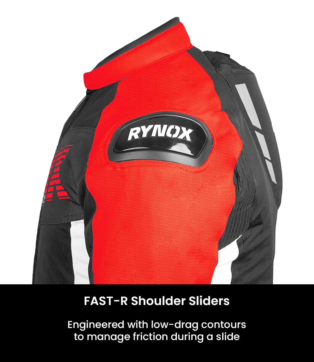 Rynox DELTA GT Sports Riding Jacket in Red Black Color | CE Level 2 Protection, Moto Sport Touring & Summer Mesh Ventilation, Best Riding Gear in India, Best Riding Jackets for Bike riders made for Indian Roads. Motorcycle Jackets for Long touring and road trips
