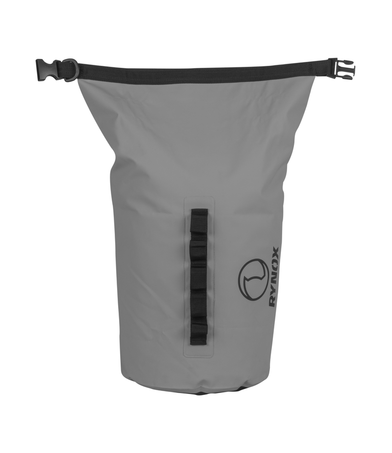 Rynox Expedition Dry 2 Utility Bag Light Grey - 15L Stormproof Motorcycle Luggage System, Best Dry Bag for Bike Riders in India for long touring, road trips. Affordable Trip Bag for Bike Motorcycle Adventure tours