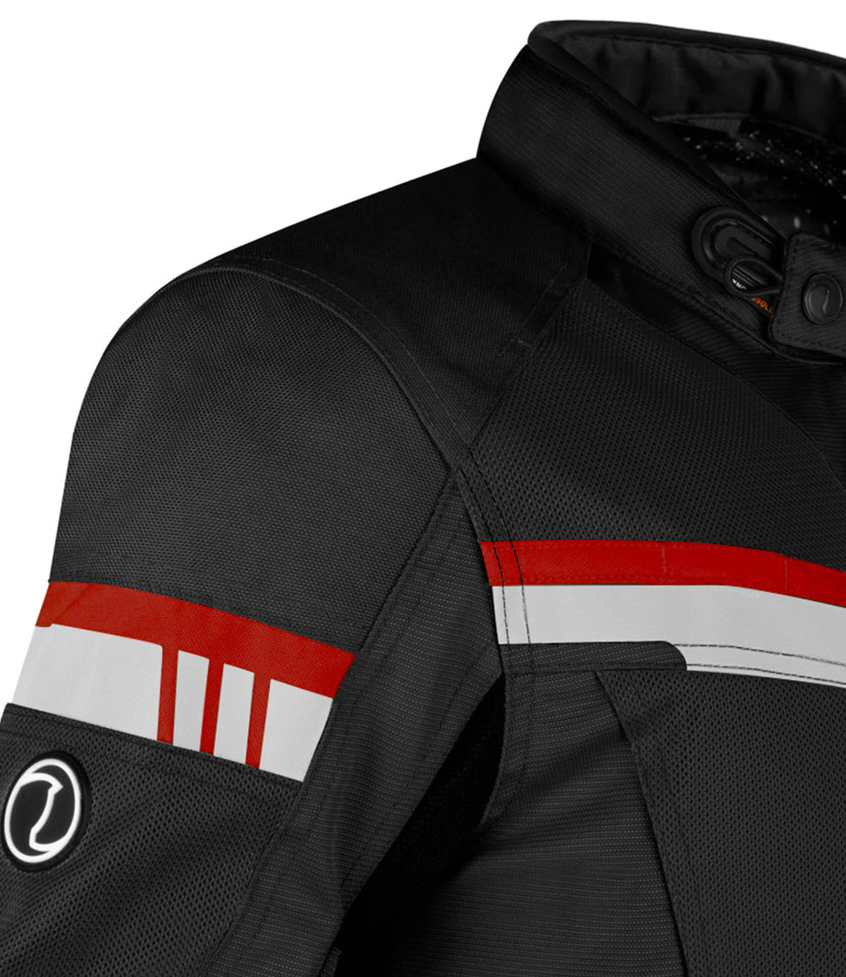 Rynox Stealth Air Pro Riding Jacket with Black Red Stylish Color - CE Level 2 Certified ADV Touring Jacket, Best Riding Jacket in India under 10,000, Safe Riding Gears for Indian Bikes, Best Rynox Riding jacket for motorcyle bikes in india