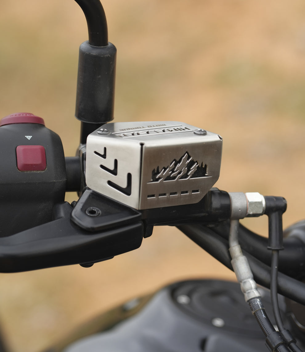 Moto Torque Front Master Cylinder Guard For Royal Enfield Himalayan 450 - Stainless Steel