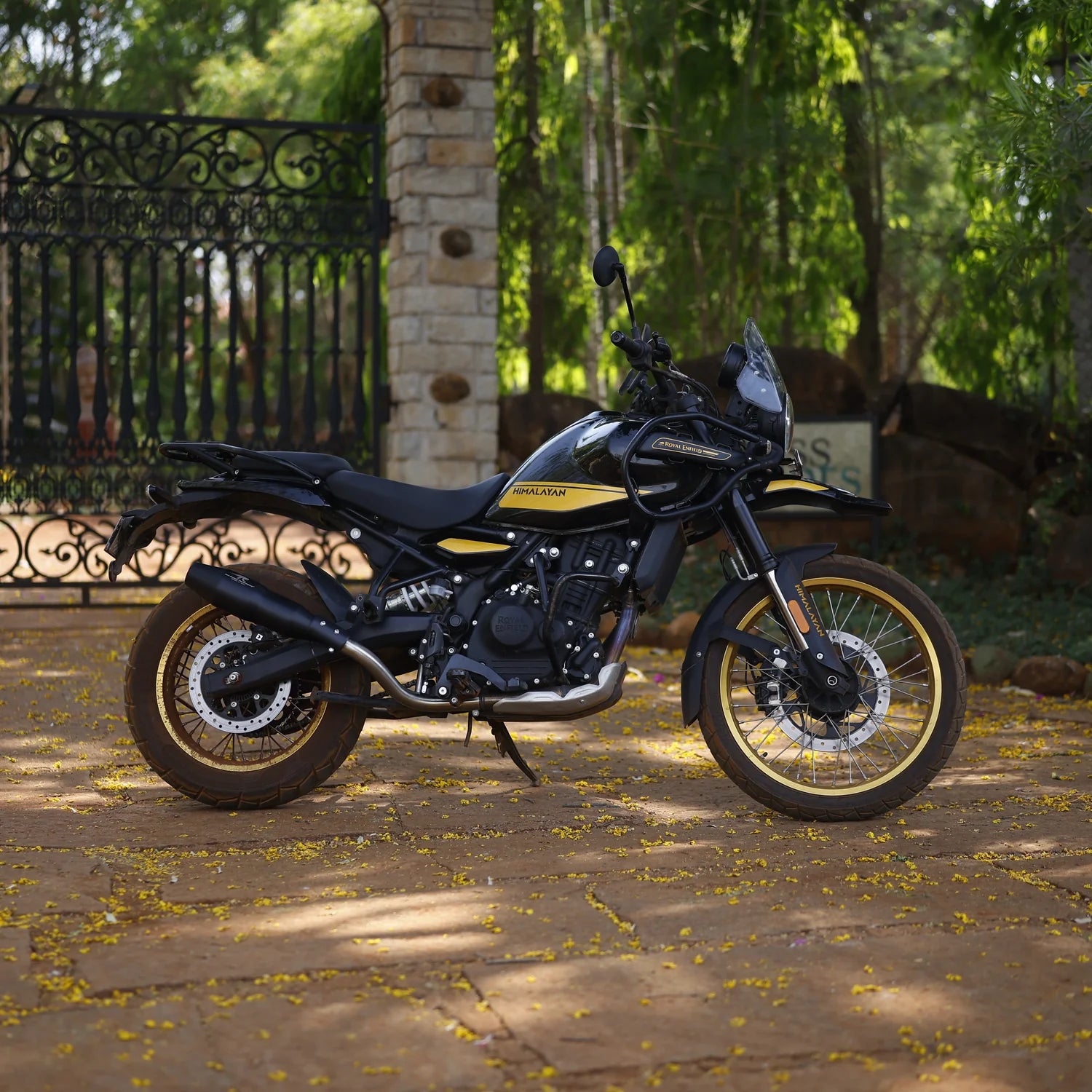 Red Rooster Performance Exhaust Orion Exhaust - Black for Himalayan 450