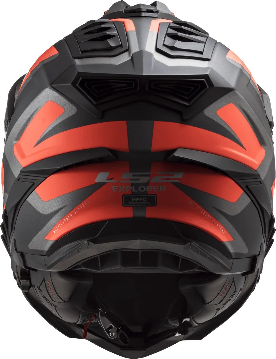 Ls2 Mx701 Explorer Alter Matt Black Fluo Orange Dual Sports Helmet, best motorcycle bike helmet in india
