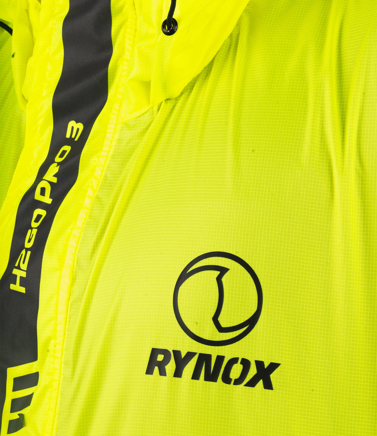 RYNOX H2Go Pro 3 Rain Jacket in Hi Viz Green Yellow Nuon Color - Premium Waterproof Riding Gear in India for Motorcycle Bike Riders specially designed for long touring or road trips on Indian Bikes to protect against heavy monsoon rains