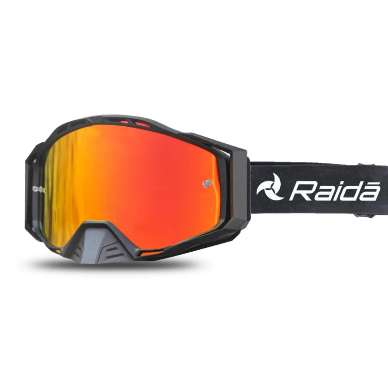 Raida Trailcraft Eyewear Anti-Fog Goggle with red visor – Ce Certified Uv400 Goggles With Otg Fit For Off-Road Riders, Best Goggles for Bike Riders, Best Anti Fog Goggles in India, Goggles for Long touring, road trips, long tours, Riding Goggles for indian bikes