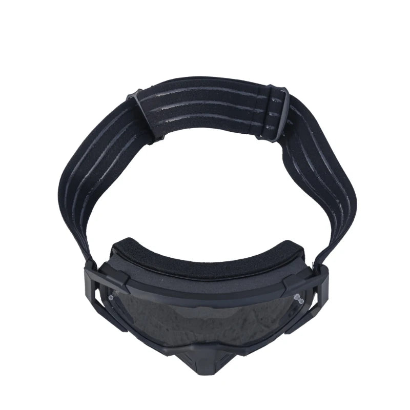 Raida Trailcraft Eyewear Anti-Fog Goggle with silver visor – Ce Certified Uv400 Goggles With Otg Fit For Off-Road Riders, Best Goggles for Bike Riders, Best Anti Fog Goggles in India, Goggles for Long touring, road trips, long tours, Riding Goggles for indian bikes