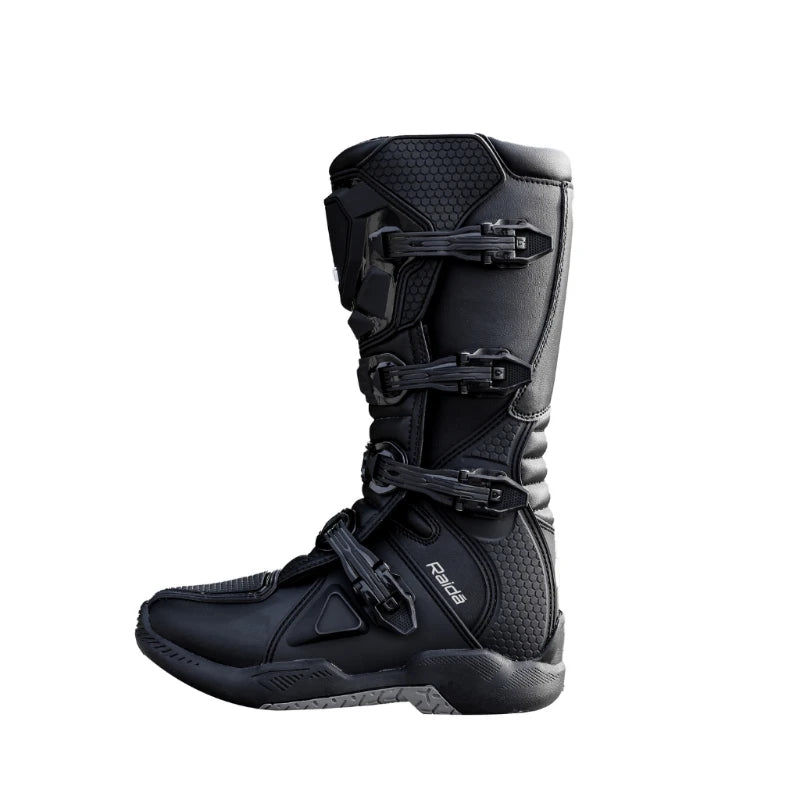 Raida Trailcraft Off-Road Motorcycle Riding Boots in Black Color – Ce Level 2 Certified Adventure Protection, Best Riding Boots in India, Top Boots for Off road riding, Dirt Bikes