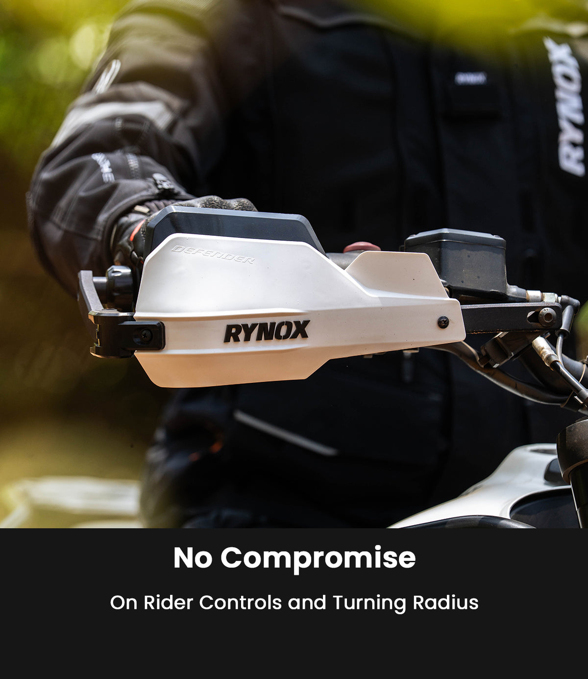 Rynox Defender Pro Handguard - Full Wrap Motorcycle Knuckle guard with Modular Sliders, Best hand guard for bikes in India, Best knuckle guards for Indian Bikes, Best Bike Accessories in India for hand protection made for urban riding, long touring and road trips