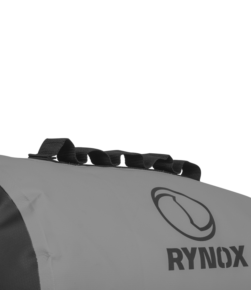 Rynox Expedition Dry 2 Utility Bag Light Grey - 15L Stormproof Motorcycle Luggage System, Best Dry Bag for Bike Riders in India for long touring, road trips. Affordable Trip Bag for Bike Motorcycle Adventure tours