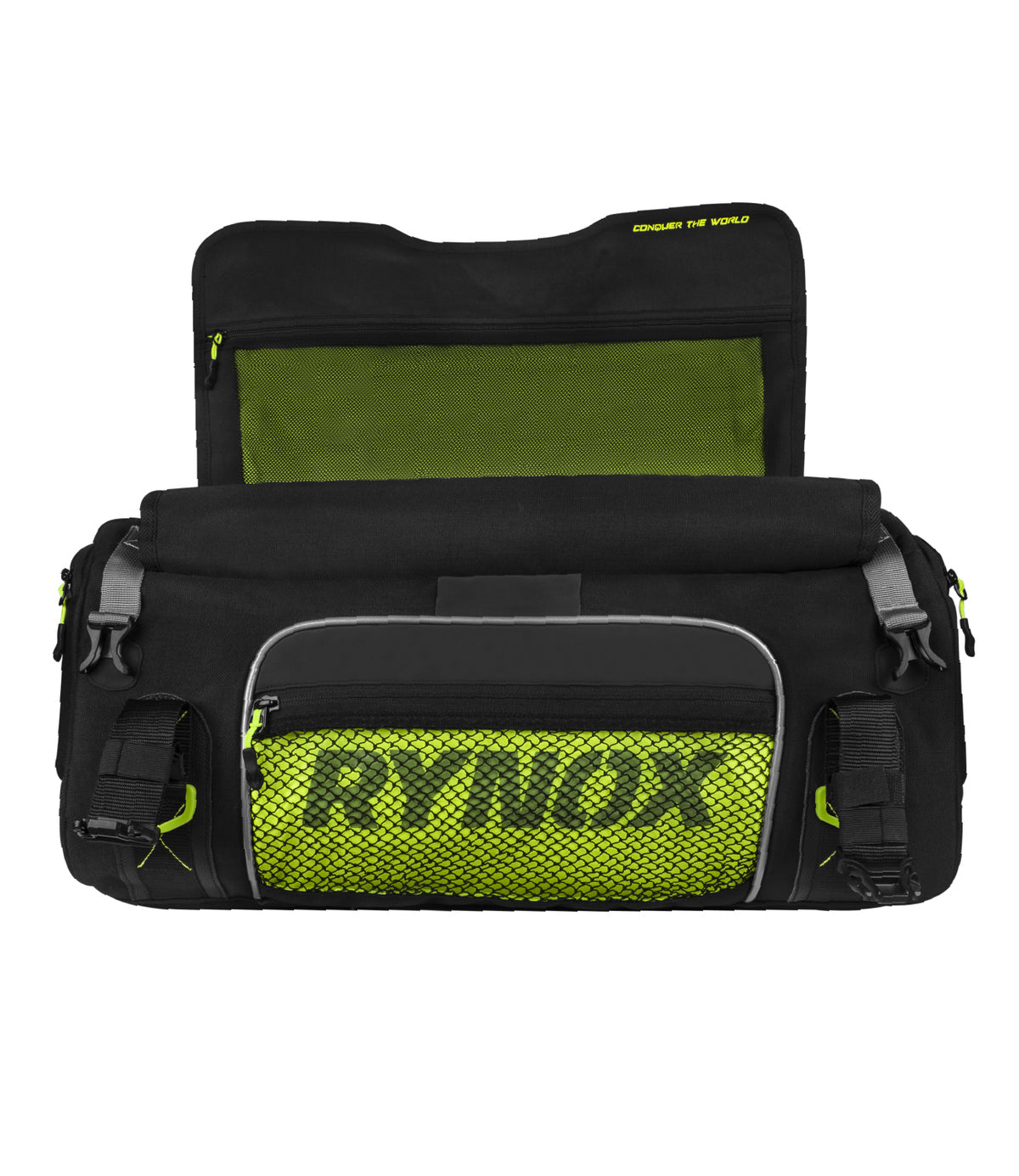 Rynox Navigator Tail Bag 50L - Modular Adventure Motorcycle Luggage, Best Tail Bag for Green Black color, Best Bikes in India for road trips, moto touring, long rides