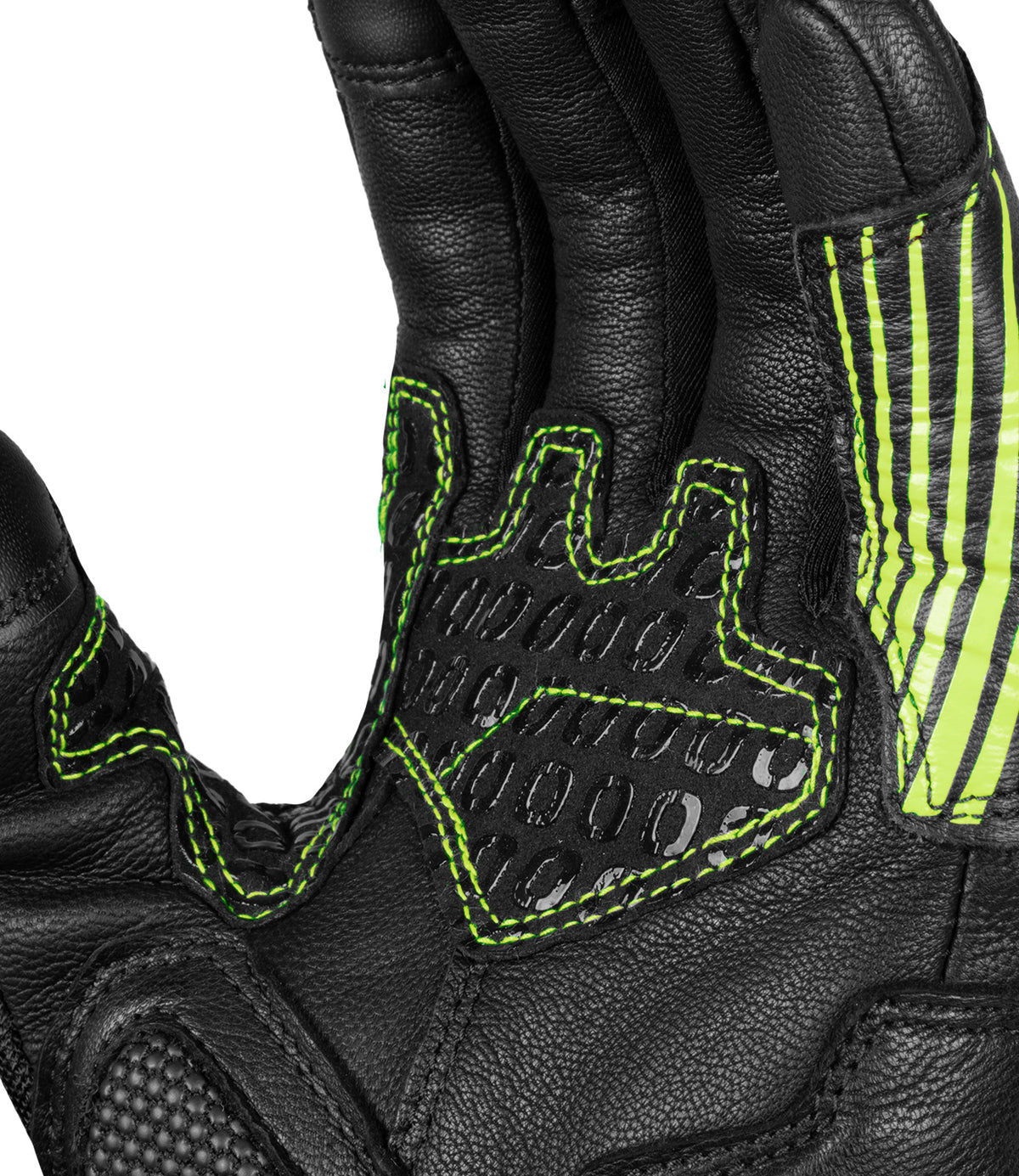 Rynox Tornado Pro 4 Riding Gloves - Black Yellow Color, Best riding gloves in India are made of Leather, D3O Protection & Touchscreen Friendly. Best Bike Gloves for road trips, long touring and specially made for indian bikes