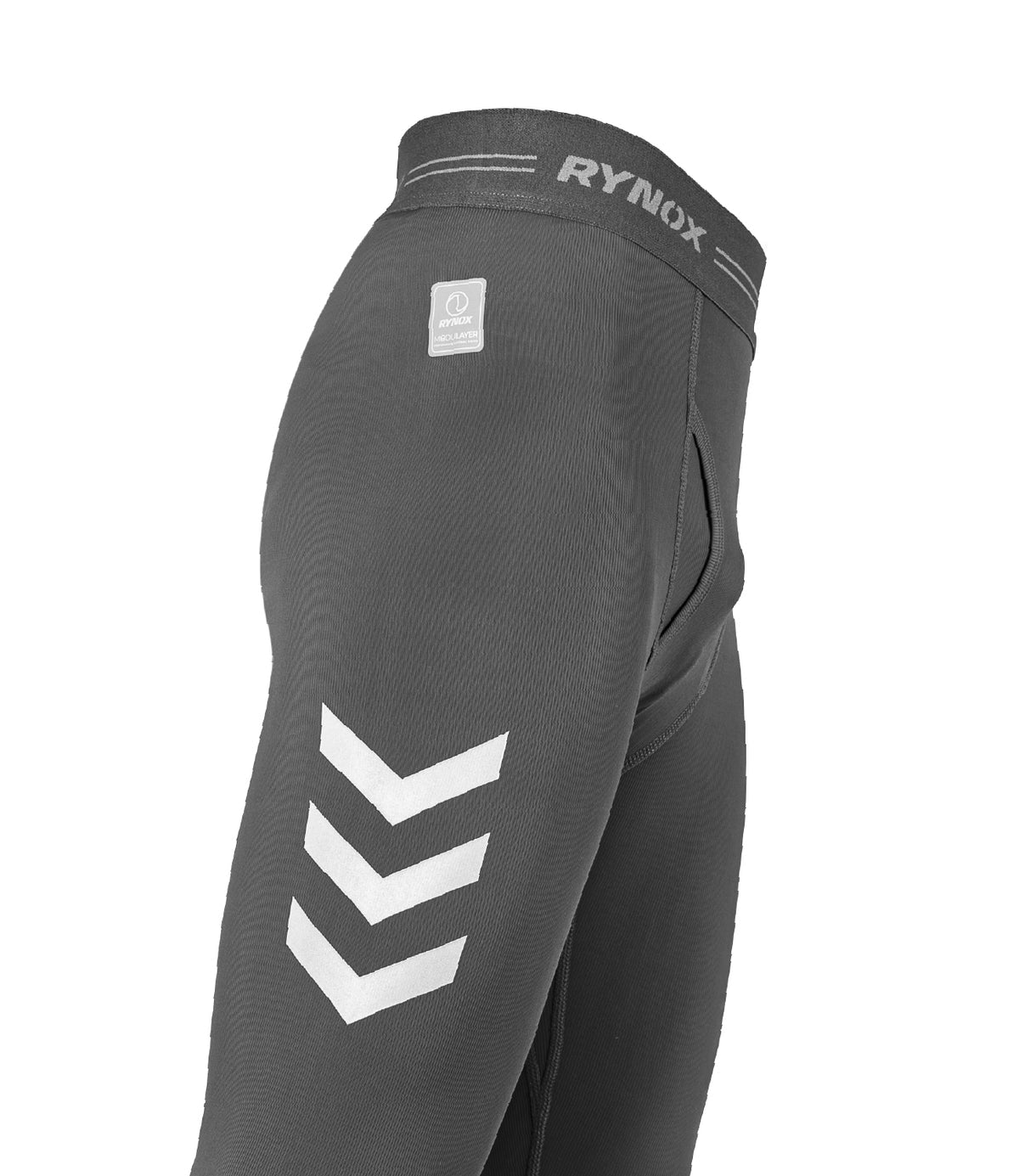 Rynox Vapour Pro Performance Layer - Grey Lower BaseLayer, Inner Base layer for bike riders, Best Inner wear performance layer in India for Indian Men Riders for road trips and long touring