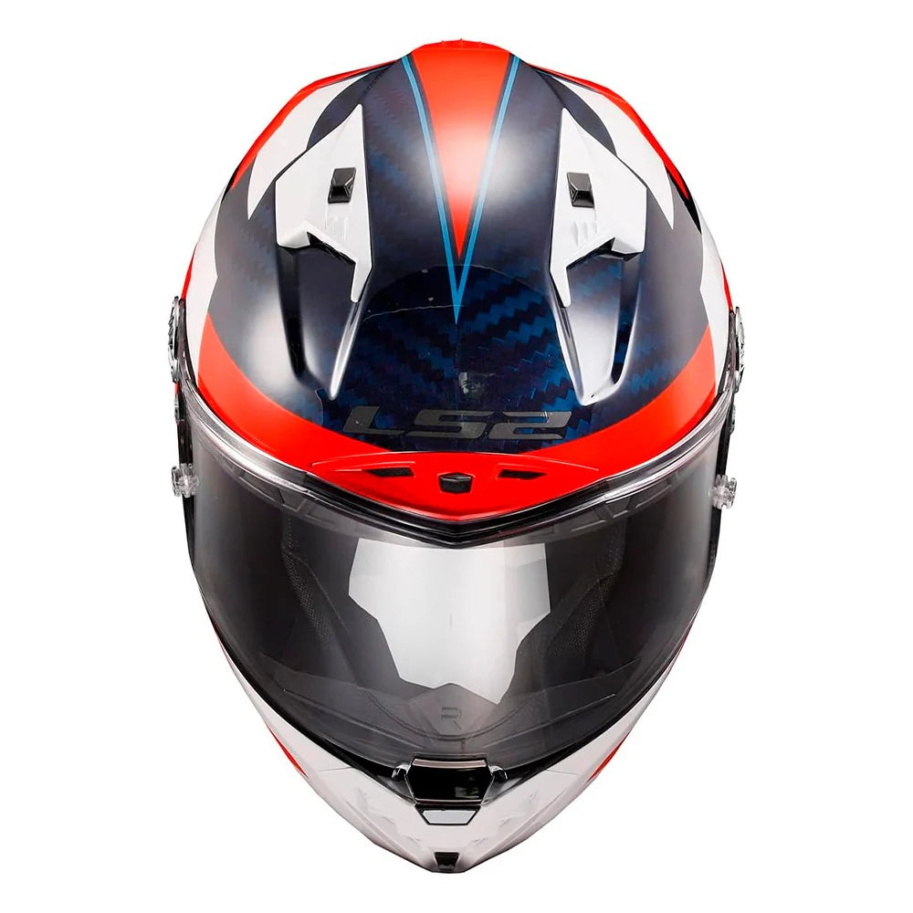 Buy Stylish Helmet in India, LS2 Full Face Helmet with Red White Blue Design