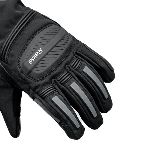 Raida Alps Waterproof Winter Motorcycle Gloves in Balck Color – Thermal, Touchscreen, All-Weather Riding Gloves for Bikers, Best Bike Gloves in India, Best Riding Gloves for Bikers, Black Gloves for Indian Bikes