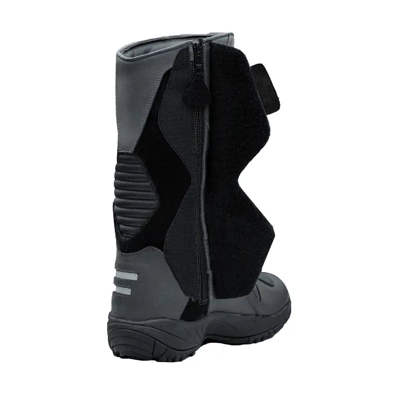Raida Explorer Riding Boots in Grey Color – Waterproof, ISI-Certified Adventure Touring Boots, Best Waterproof Boots for Bike Riders, Best Riding Boots  in India for Road Trips on Indian Roads, Best Boots for Long Touring and Monsoon and Rainy season