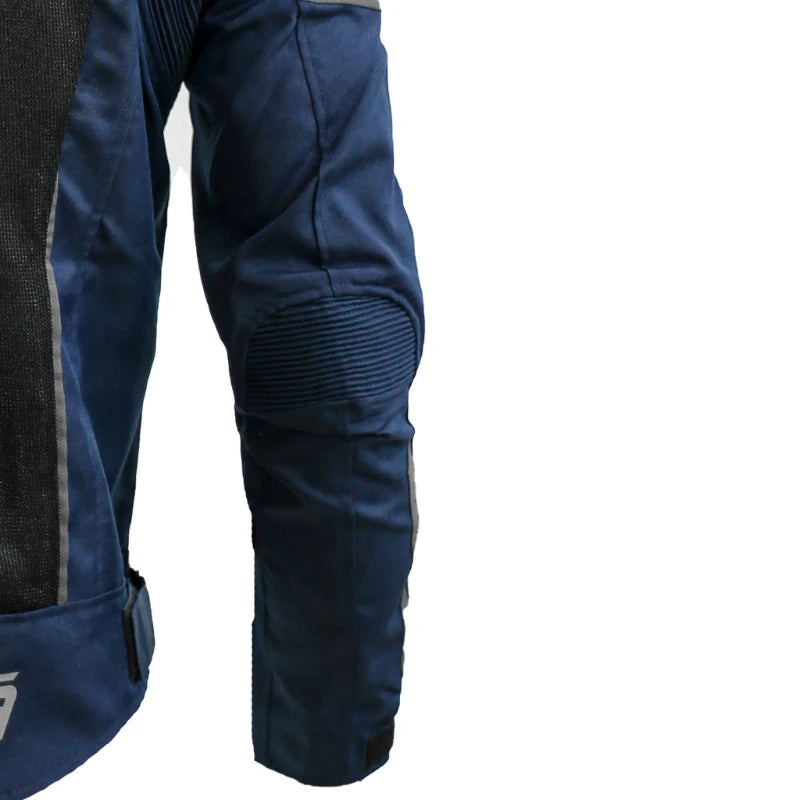 Raida Frigate Riding Jacket Navy Blue – Ce Level 2 Armored Mesh Jacket With Metal Sliders, Best Riding Jacket in India, Best Mesh Jacket in India for bike rikders