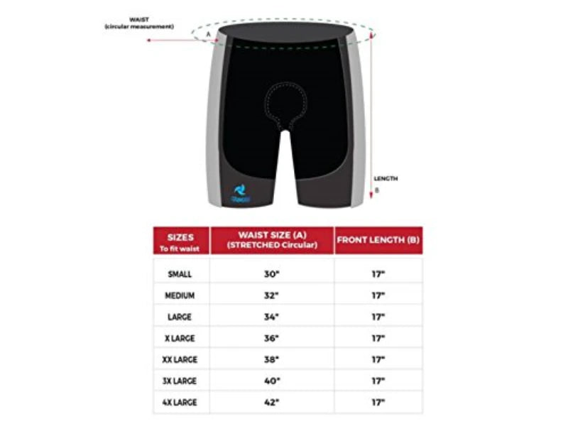 Raida Gel Padded Shorts in Black Color For Cycling & Motorcycle Bike Riding – Anti-Shock, Breathable & Moisture-Wicking Performance Layer, Best Padded Shorts for Riding Bikes, Cycles