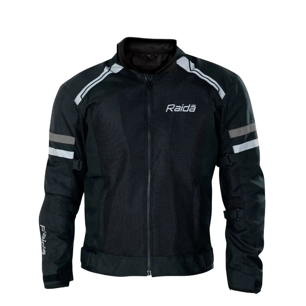 Raida Tourer Motorcycle Jacket in Black Color – Budget-Friendly Best Riding Jacket under 5000 in India, Best Bike jacket for riders under 5k, Ce Level 2 Armored Riding Jacket ith full safety and protection, Best Bike Jacket for Long touring, road trips, safe long tours for motorcycle riders riding Indian Bikes