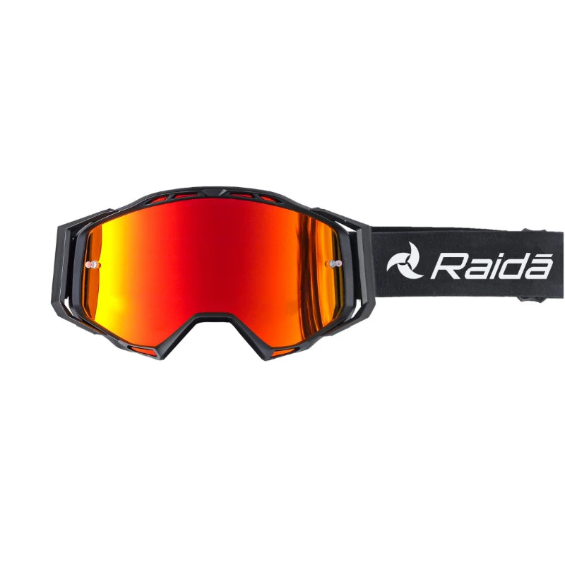 Raida Trailcraft Eyewear Anti-Fog Goggle with red visor – Ce Certified Uv400 Goggles With Otg Fit For Off-Road Riders, Best Goggles for Bike Riders, Best Anti Fog Goggles in India, Goggles for Long touring, road trips, long tours, Riding Goggles for indian bikes
