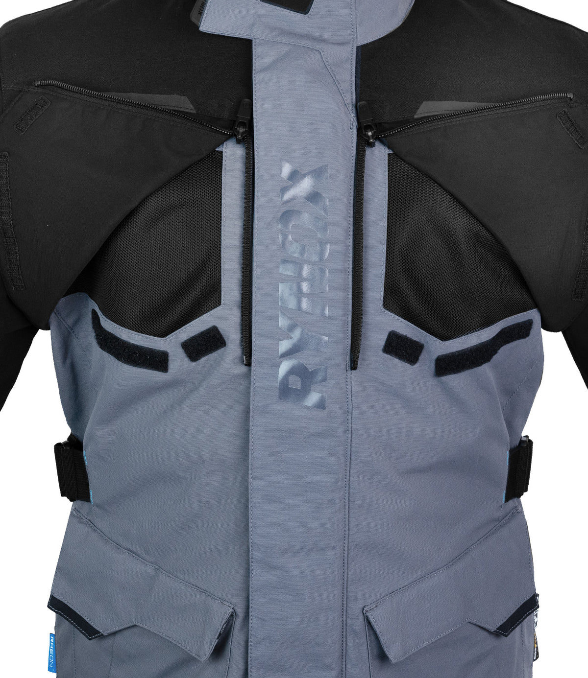 Rynox Advento Pro ADV Riding Jacket in Black Blue Color | CE Level 2 Protection, Lightweight & All-Terrain Touring Jacket, Best Riding Jacket in India for Bike Riders for Indian Roads, Best Touring Jacket for Road Trips and Long Touring specially designed for Indian Motorcycle Bikes