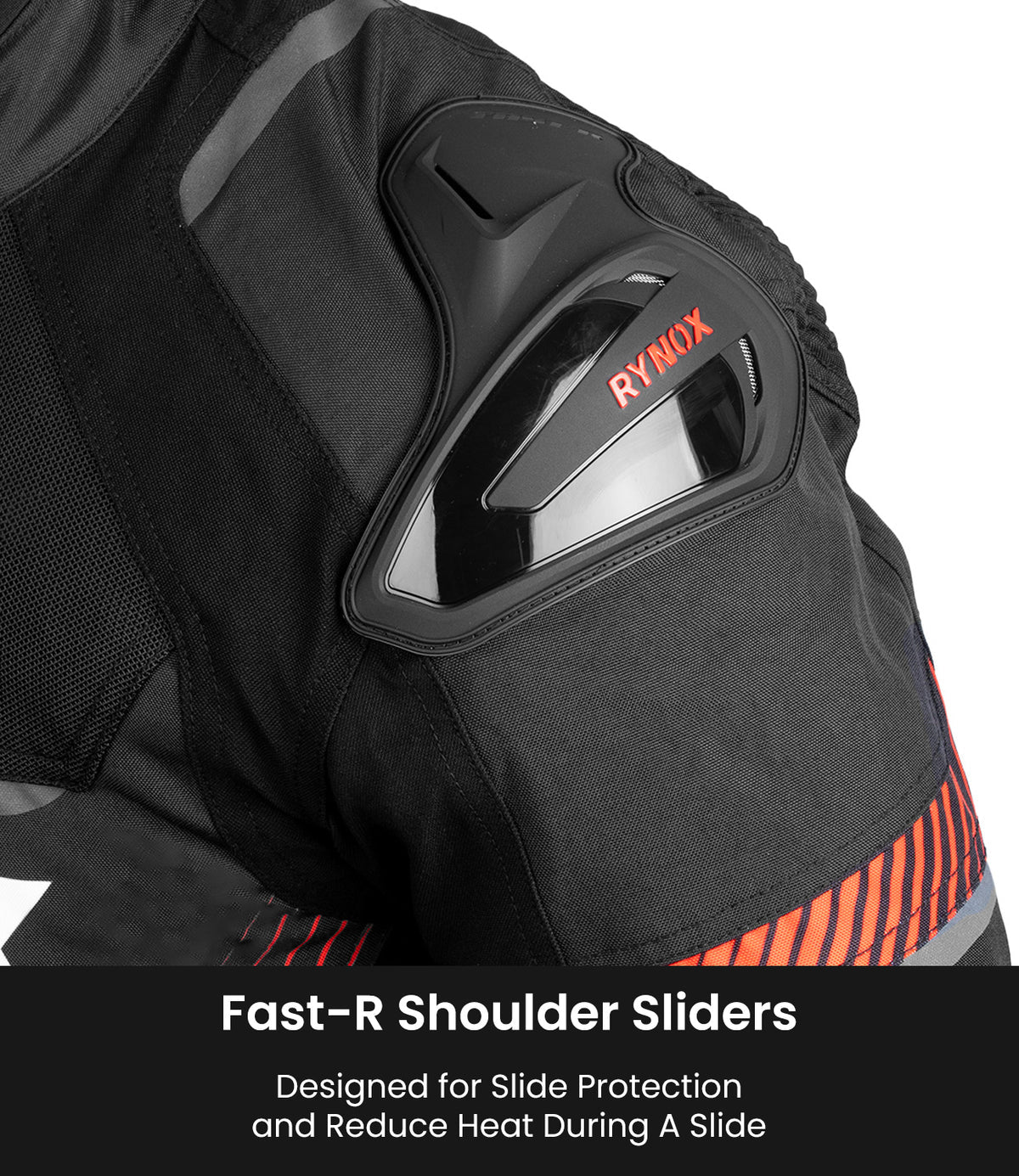 Rynox Apex Evo Riding Jacket in Black Red | CE Certified Class AA Rated Supersport Jacket with RHEON Level 2 Armor, Best Riding Jacket in India, Best Riding Jacket in India under 15000, Bike Jacket for sport riding, road trips and long touring, Sports jacket for indian sports bikes designed for indian roads