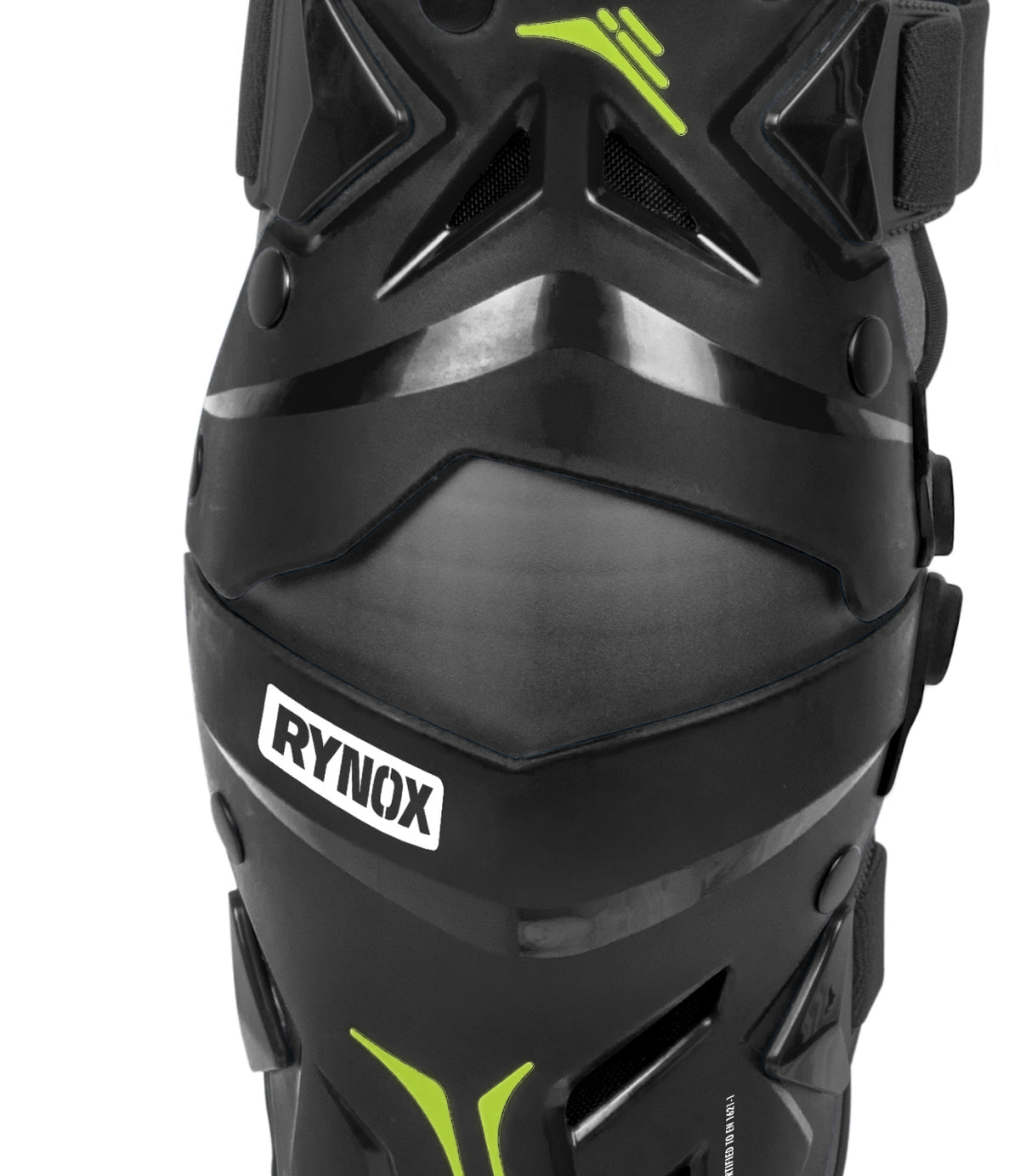 Rynox Bastion Bionic Knee Guards Black Hi Viz Green - Advanced CE Certified Motorcycle Knee Protection, Best Knee Guards in India, Rynox Knee Guards for Indian Bikes, Best Knee Guards for Touring and long road trips, High safety and best quality motorcycle guards for bikes in inda