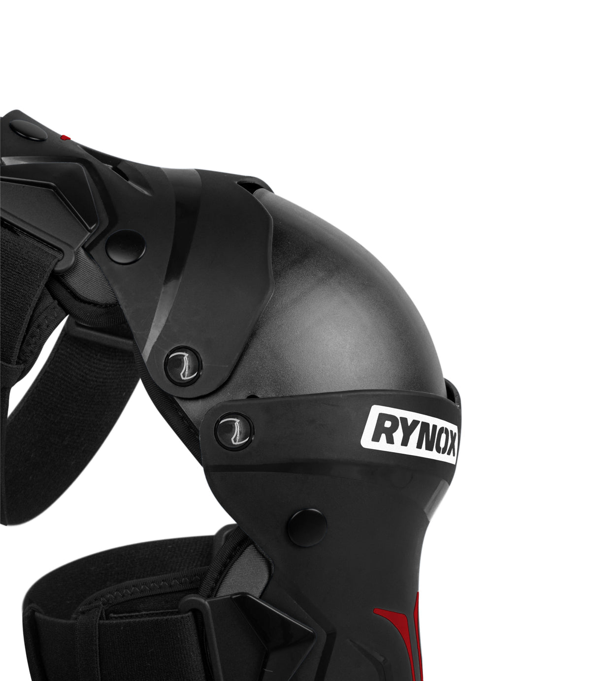 Rynox Bastion Bionic Knee Guards Black Red - Advanced CE Certified Motorcycle Knee Protection, Best Knee Guards in India, Rynox Knee Guards for Indian Bikes, Best Knee Guards for Touring and long road trips, High safety and best quality motorcycle guards for bikes in inda