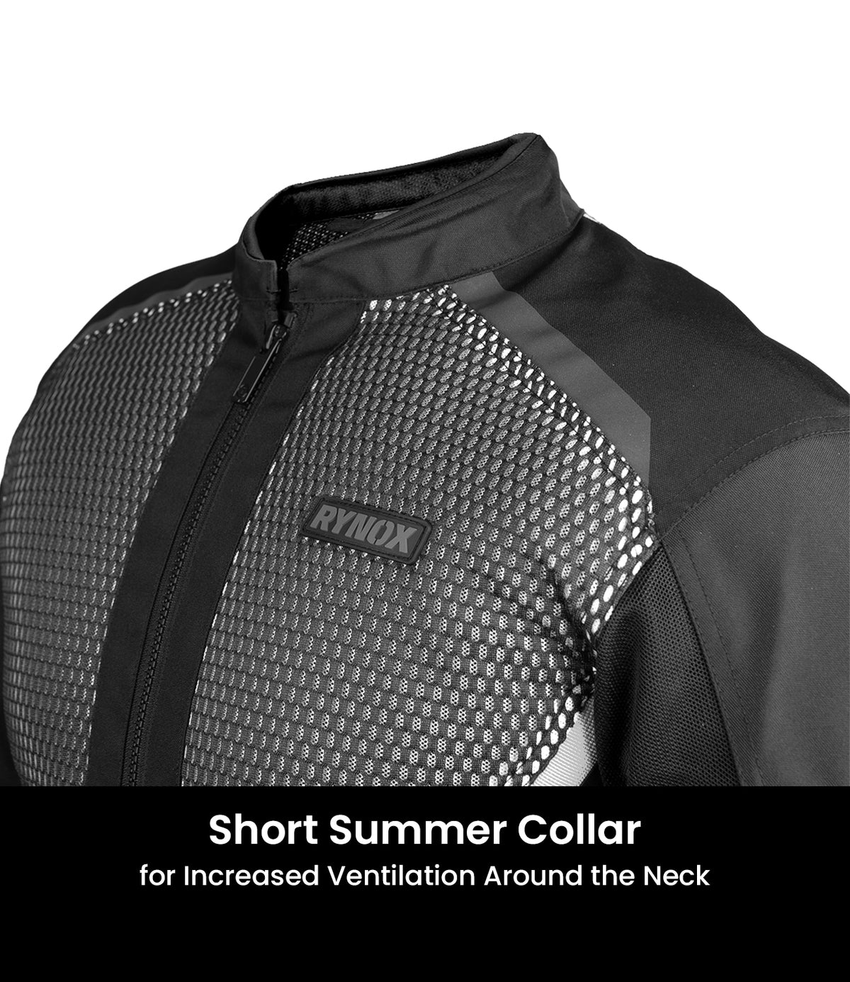 Rynox Helium GT 3 Riding Jacket in Black Grey Color - Lightweight CE Level 2 Certified Mesh Jacket, Best Riding Jacket in India, Mesh jacket for Bike Riders, Best Bike Jacket for Road Trips, Long Touring, Motorcycle Tours,