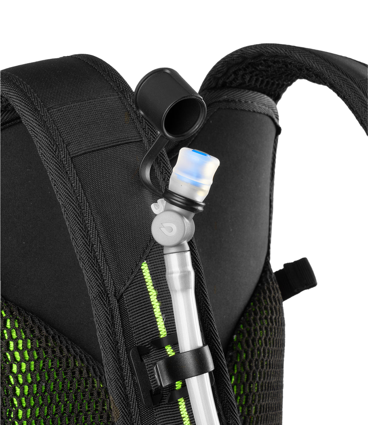 Rynox Navigator Hydration Backpack in Black Green color - Versatile Outdoor Adventure Gear, Durable & Hydration-Ready, Best Hydration Backpack sack in India for long touring, road trips and adventure tours,