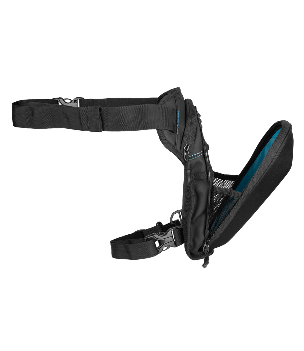 Rynox Pod Thigh Bag 5L Black - Durable & Versatile Riding Luggage Utility Bags, Best Thigh Bag in India for Bike Riders for long touring and road trips, Specially designed for Indian Bikes