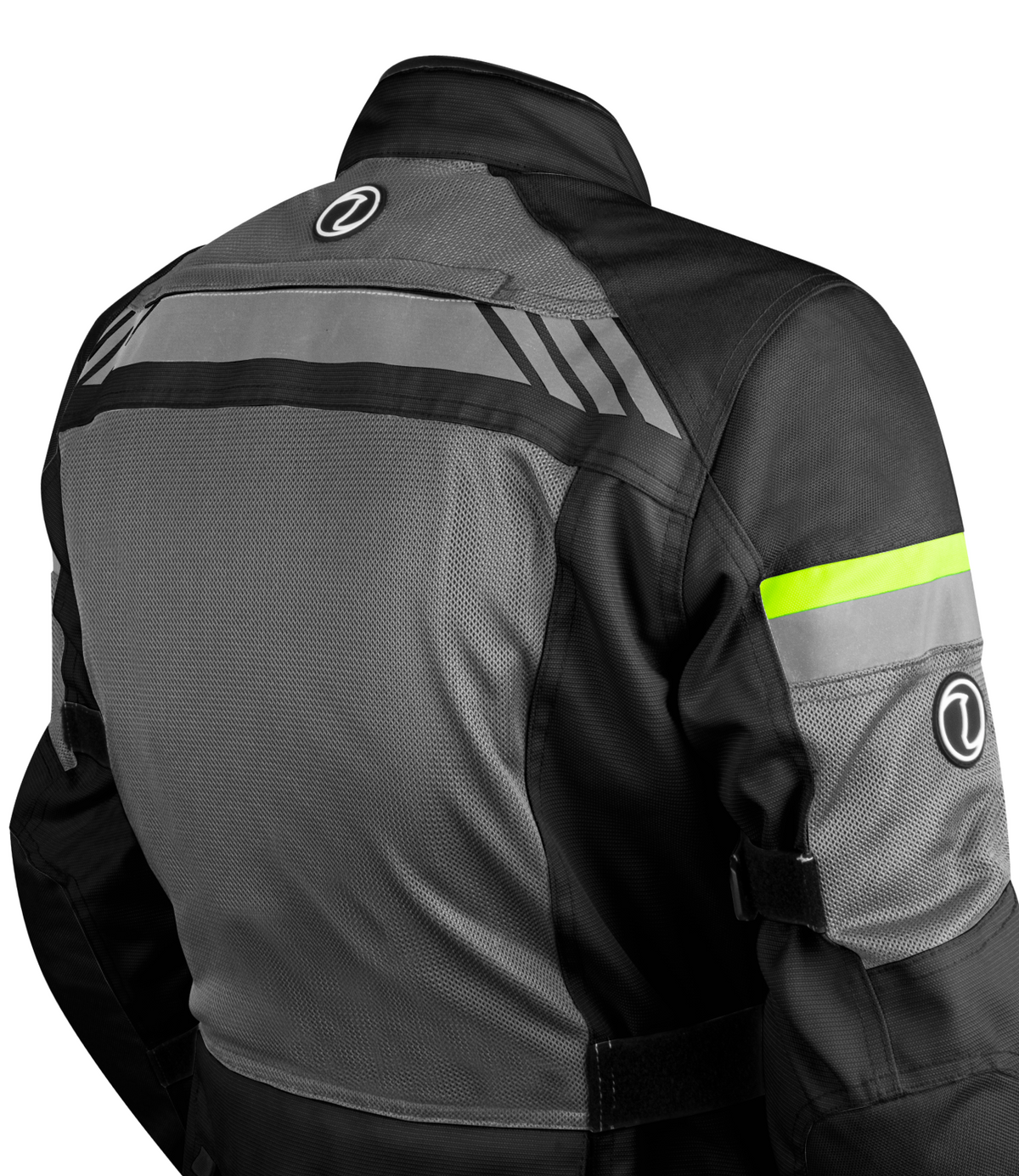 Rynox Stealth Air Pro Riding Jacket with Black Hi Viz Green Stylish Color - CE Level 2 Certified ADV Touring Jacket, Best Riding Jacket in India under 10,000, Safe Riding Gears for Indian Bikes, Best Rynox Riding jacket for motorcyle bikes in india
